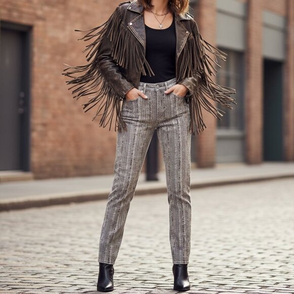 Ralph Lauren RRL Southwestern Printed Vintage Straight Leg Jeans - Picture 1 of 14